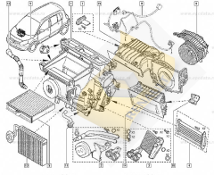 Kalorifer Klape Motoru HAREKETLENDİRİCİ (KLİMA AYAR ELEMANI ) MGN II-III-SCENIC III-GRAND SCENIC III (TÜM MODELLER)