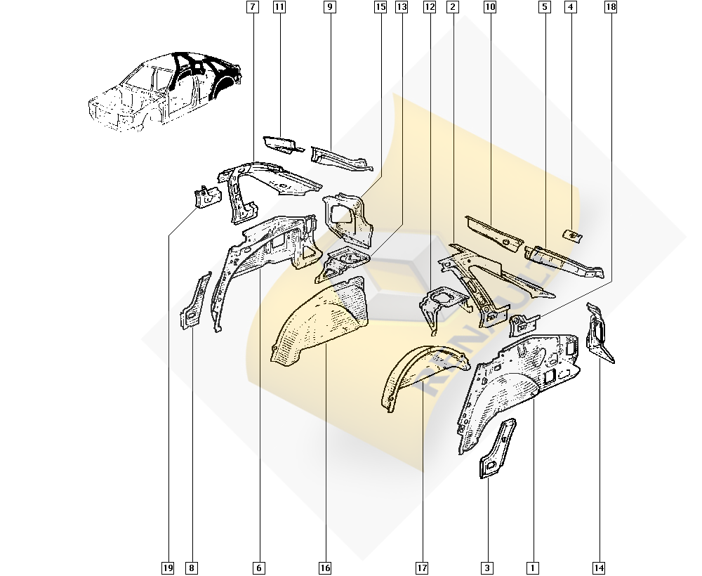SOL ARKA ÇAM.İÇ SACI R21. 7750760646