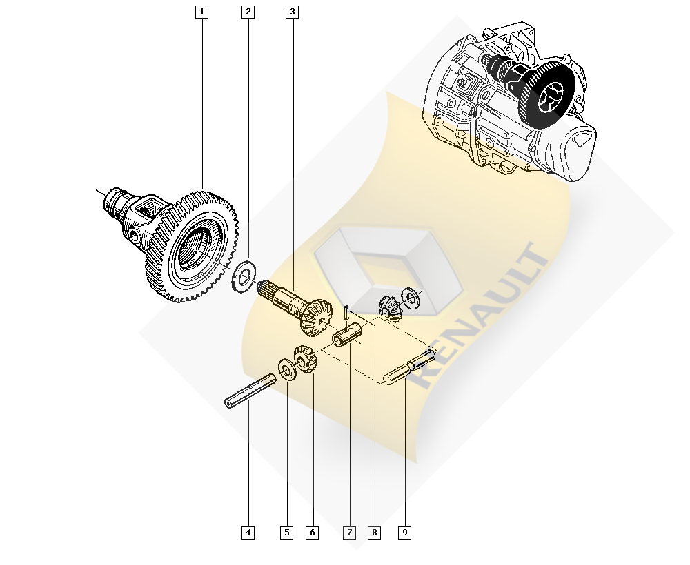 7702164471 · DEFRANSİYEL AYNA DİŞLİ R11 TXE