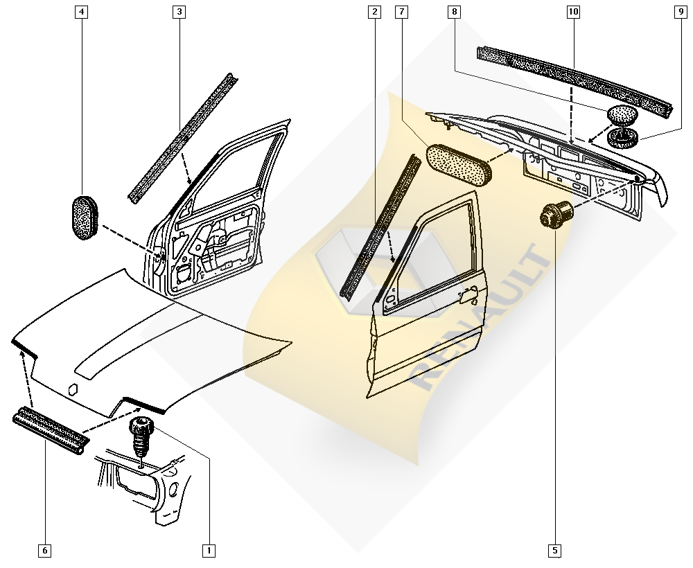 BAGAJ KAPAK FİTİLİ R19 B53