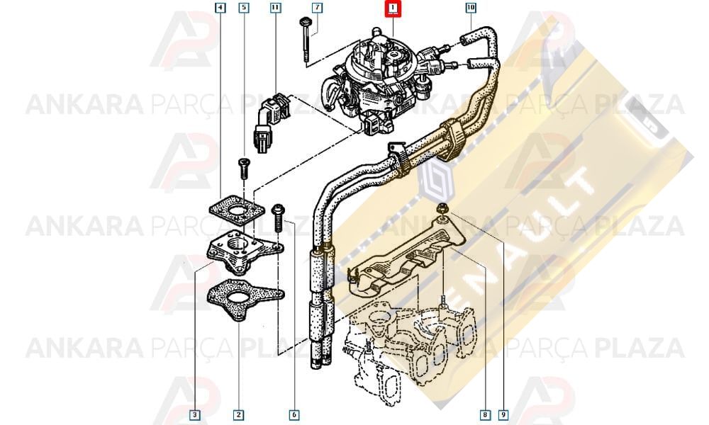 ENJ.KELEBEK KUTUSU F3P R19    7700859545
