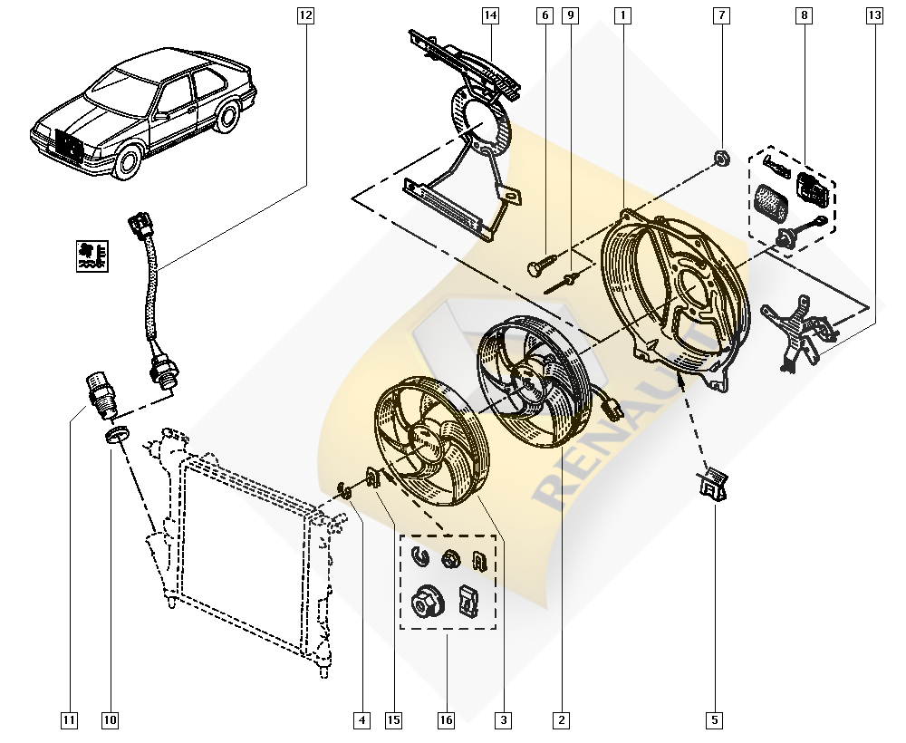 R19 Fan Müşürü  7700809773