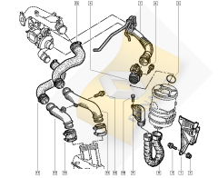 Hava Filitre Hortumu Megane 1.9