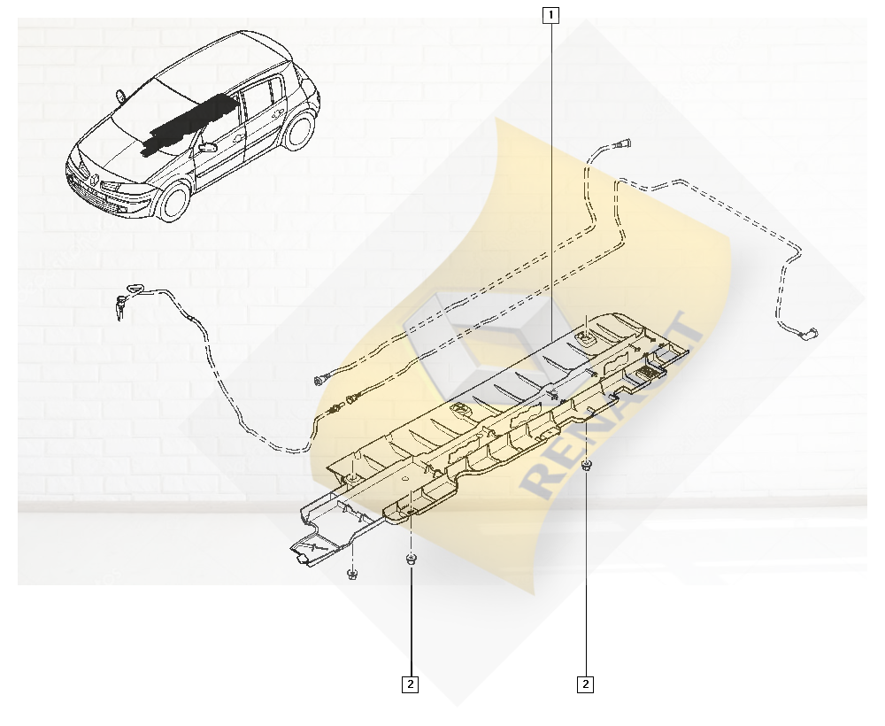 YAKIT BORU KORUYUCU LM/BM--MEGANE-8200343888-8200645531	-